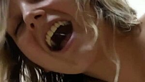 Monster Cock Fills Leaky Pussy with Creampie in Public Huge Restroom