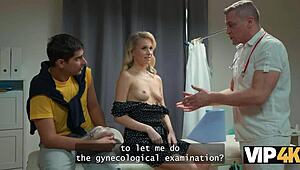 vip4k doctor examines busty patient's curves intimately