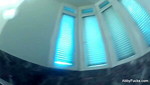 Abigail Mac's Lesbian Threesome Behind Scenes with Big Tits