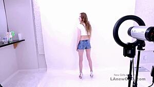 skinny blonde you ready for this model audition fuck on sofa with cum swallow?