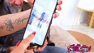 Milena Sanz Big Titted Milf Fucks Huge Cock Before Husband