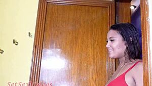 marcella schultz swallows cum from three guys in mini gangbang!