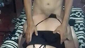 Policewoman Fucks Stranger After Party In Thong Panties