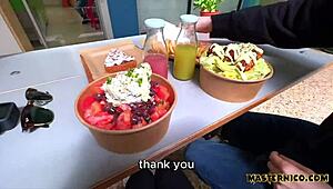 Tight Teen's Petite Ass Stretched by Huge Cock During Holiday Vlog Fuck