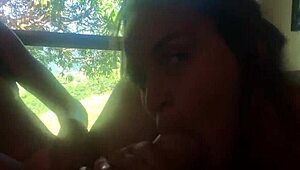 Brazilian beauty and her cousin kiss huge tits big ass before guy joins sexy fun