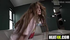 Cuckquean Stepdaughter Watches Mommy's Huge Tit Fuck!