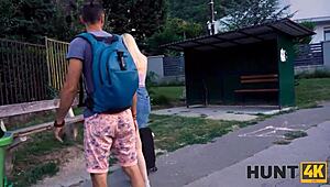 Hunt4k: ever wonder why this dirty tattooed girlfriend ditches her bf for outdoor missionary pounding? 😈🔥