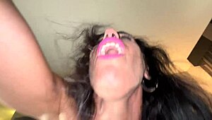 candice's tight pussy milks stepson's cum in taboo bedroom pound