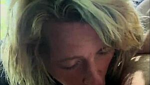 streetwalker delivers deep bbbj spits cum on cock then sucks again