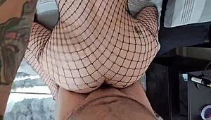 stepsis catches me peeking window rides my cock deepthroat doggystyle