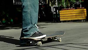 turned her around hard in quarantine 😈🍑 outdoor doggy closeup ride!!