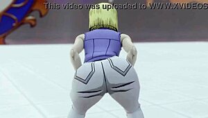 android 18 shakes that monster big ass so tempting... want a taste?