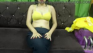 desi maid mulkin fingers herself then fucks manoj deep with dirty hindi talk