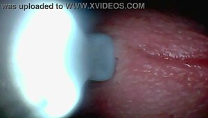 Ever wonder what endoscope sees during sloppy cumshot? Huge cocks drip creampie from public double anal with toys