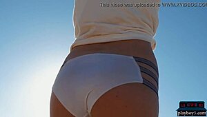 Willa Prescott Big Natural Tits Outdoor Striptease Undressing