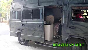 Negao Monster Cock Assfucks See-Through Red Sheer Granny Vovo Safada Motor Home