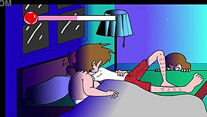 milf gets playful flashing on the couch 😈🔥 part 3