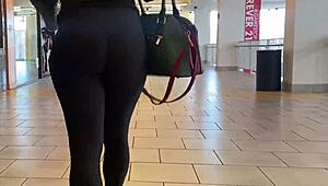 yoga pants season candid hidden leggings views