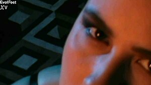 Svetlanna's white toenails lure ravena into barefoot lesbian foot worship and domination