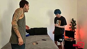 two friends devour hot spied shower babe's juicy pussy in orgy rimjob deepthroat