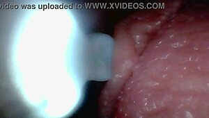 Ever wonder what endoscope sees during sloppy cumshot? Huge cocks drip creampie from public double anal with toys