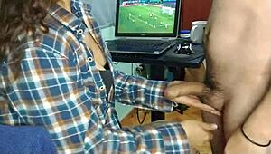 Colombian latina with big tits and ass bent over doggystyle on monster cock