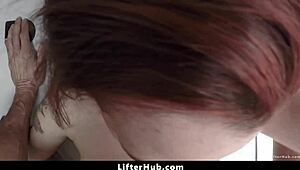 Busted Teen Shoplifter Endures Rough Pounding in Garage