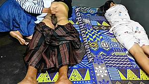 my sibling joins in savoring my husband's cock in steamy threesome action