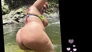 oh man this young colombian girl's massive natural tits and huge ass make me melt