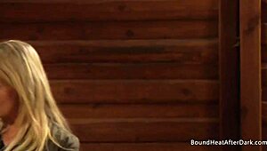 mistress whips pale big tit lesbian slave bound tight