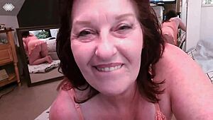 Curvy American babe rides huge dildo humiliated with dirty roleplay name calling to multiple orgasms