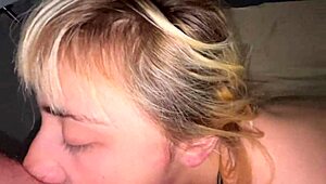 my horny girlfriend called me over for sloppy deepthroat and rough gagging fun