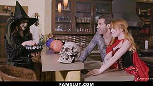 stepdad and stepdaughter risk getting caught mid nasty doggystyle fuck