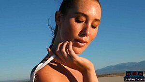 Willa Prescott Big Natural Tits Outdoor Striptease Undressing