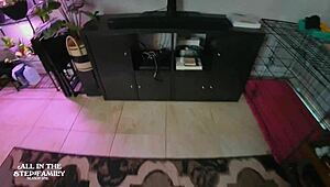 Step Mom Kymber Leigh Rides Step Son Cock to Pounding and Cum on Tits