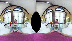 vrhush cali carter's big booty slammed pov with cumshot swallow