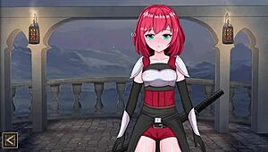 bound futanari slave gets oily massage in bondage realm game