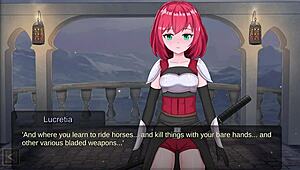 bound futanari slave gets oily massage in bondage realm game