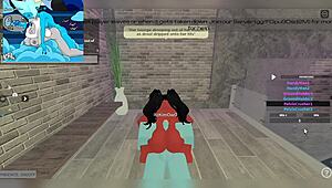 demon pounds massive futa cock until it erupts in wild futanari frenzy