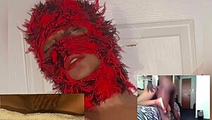 Ebony wife squirts hard watching xvideos... eye rolling orgasms dripping wet pussy! 😍💦