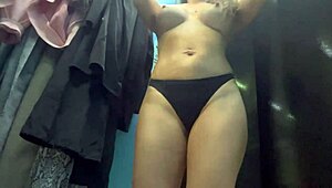 russian milf big boobs nipples changing dressing room public sexy