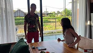 new coworker pounds me senseless during interview sealing deal with hot creampie finish