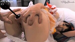 three cocks subtly tease young russian slut wet holes