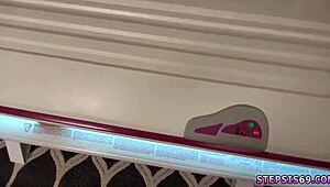 My Partner's Petite College Sister Caught Sucking Cock Before Climax