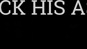 Mistress Punishes Bound Slave with Black Dildo in Multiple Positions