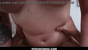 Pervmomhd Jessica Aaren's Big Tits Stepmom Pussy And Ass Fucked To Orgasm By Stepson's Monster Cock In POV!