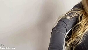 A Horny Officer Arrests Me For Dirty Cock Sucking And Fucking Blondie Fesser!