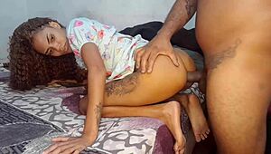 stepdad's hug turns into skinny teen slut's tight anal assfucking!