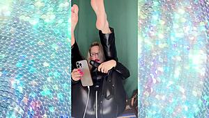 sissy, ur voice too girly already... lemme train ya squealin' like proper girl!!