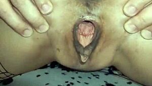 Beautiful Milf In Erotic Lingerie Stockings Teases Ass For Anal